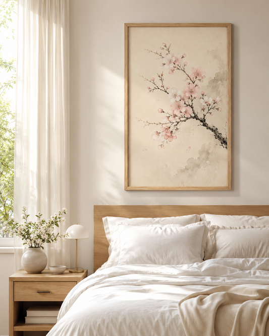 Cherry Blossom - Framed Canvas