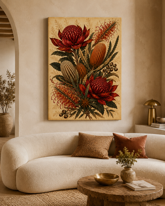 The Waratah - Canvas