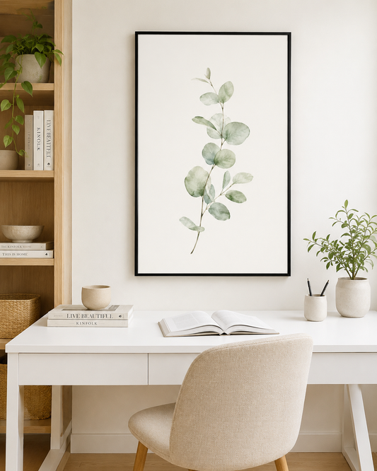 Silver Eucalyptus - Framed Canvas