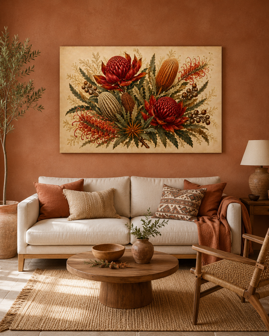 The Waratah - Canvas
